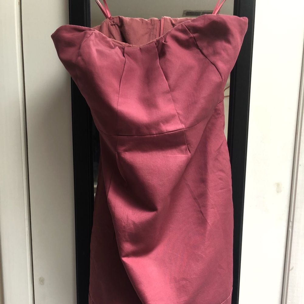 J Crew Dusty Rose Strapless Dress. Size 6. GUC.